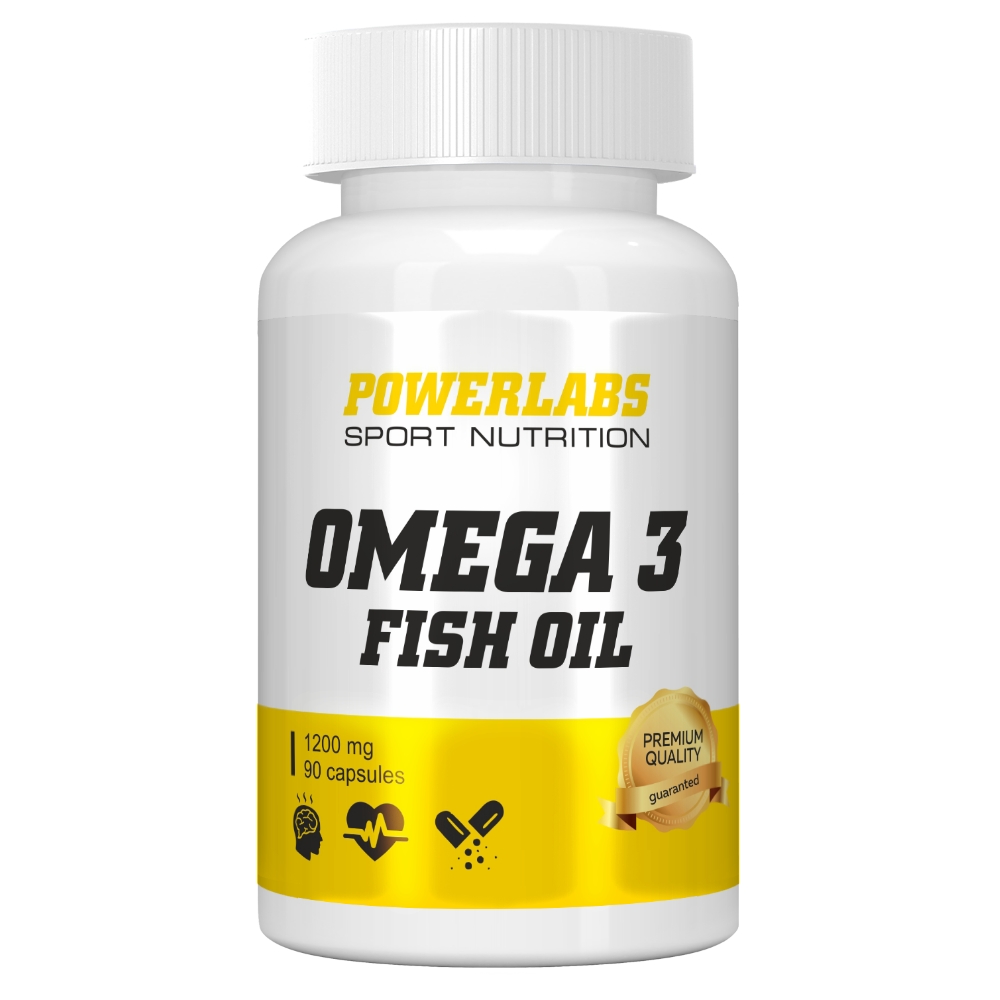 Витамины PowerLabs Омега 3 Витамины 90 капсул