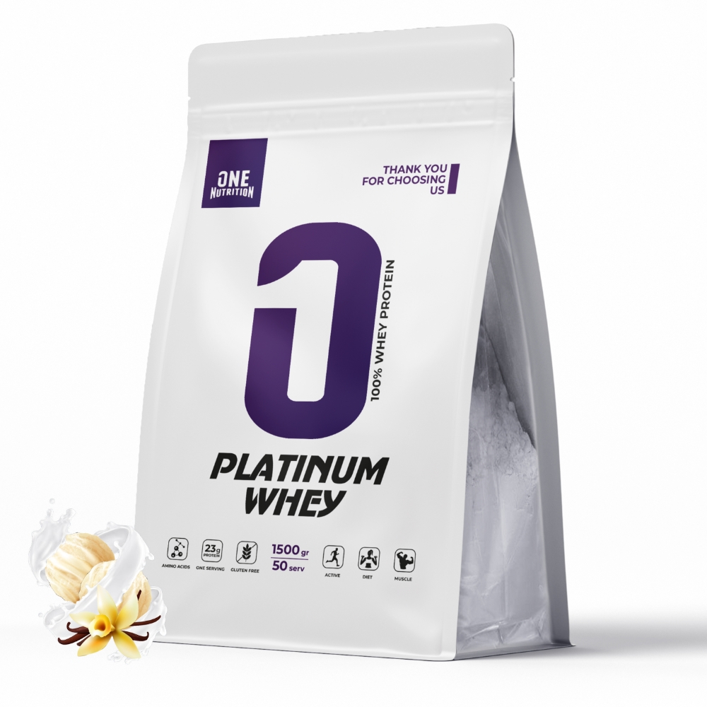 Протеин ONE NUTRITION Platinum Whey 1500 g Ваниль