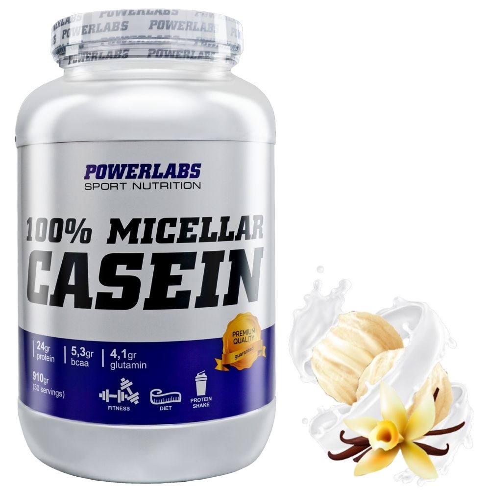 Протеин PowerLabs Casein (Казеин) 910 g Ваниль